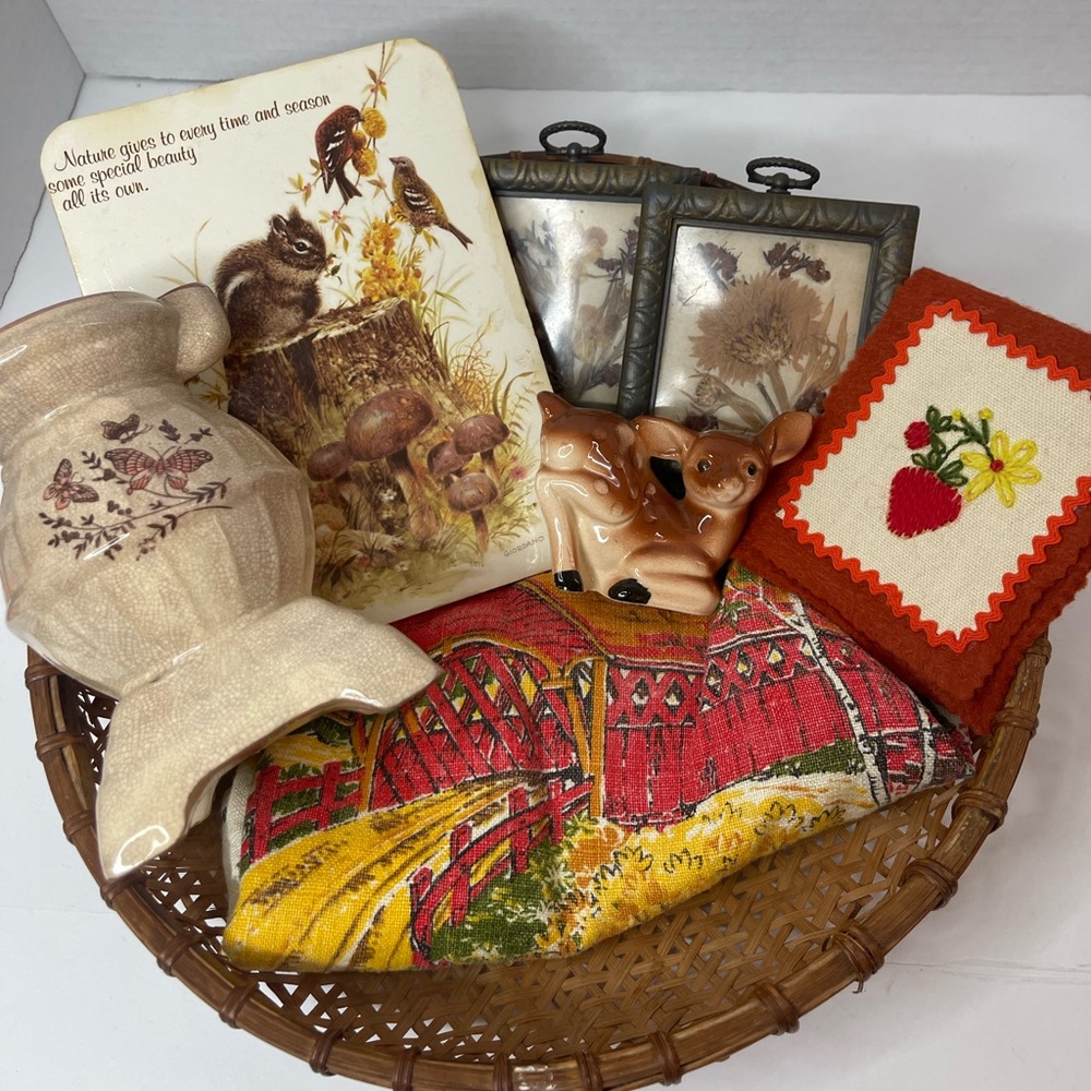 Vintage nature and‎ animal curated bundle, deer, mushroom and more